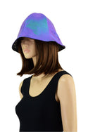 Reversible Bucket Hat in Moonstone and Star Noir - 6