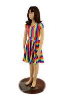 Girls Rainbow Skater Dress - 8