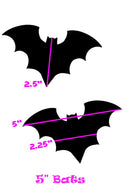 Black & White Bat Pasties - 3