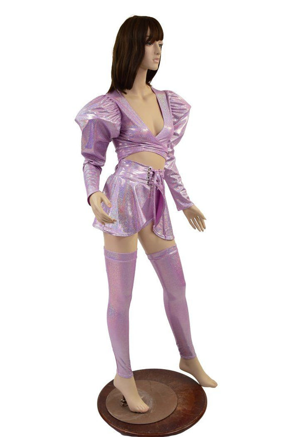 5PC Lilac Holographic Set - Coquetry Clothing