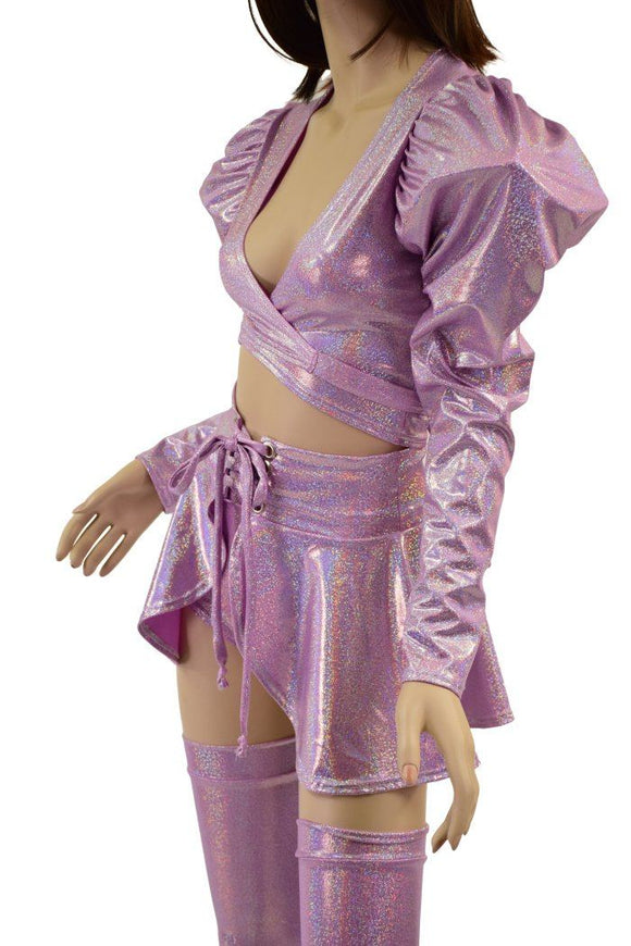5PC Lilac Holographic Set - Coquetry Clothing