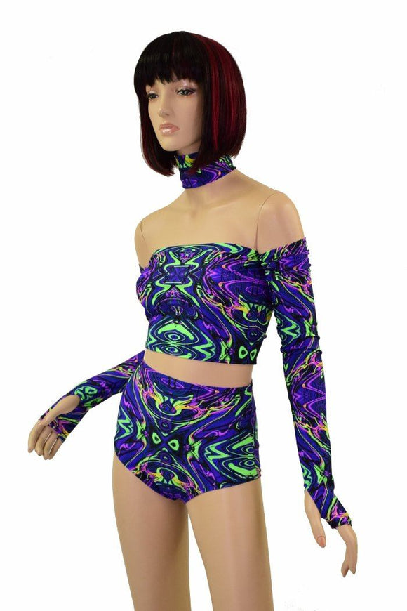 5PC Neon Melt UV Glow Set - Coquetry Clothing