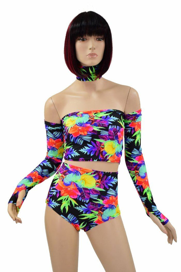 5PC Neon UV Glow Sonic Bloom Set - Coquetry Clothing