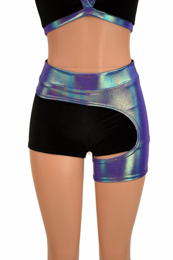 5PC Top, Shorts, Legwarmers & Garter Set - Coquetry Clothing