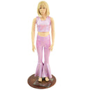 6 Ready to Ship Girls Lilac Holographic Flares & Top Set - Coquetry Clothing