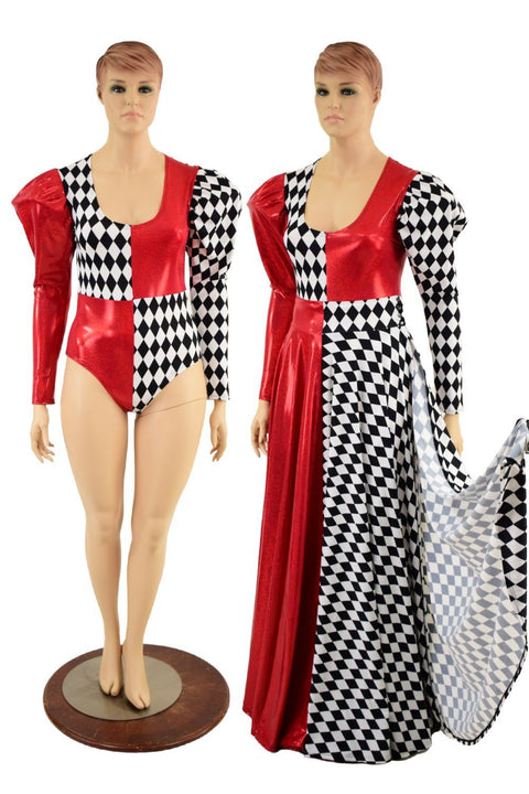 Queen of Cards 2PC Romper & Breakaway Skirt Set - Coquetry Clothing