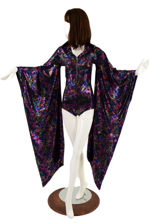 CyberSpace Kimono Sleeve Romper - Coquetry Clothing