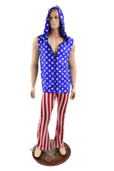 Mens Patriotic Long Sleeve Zipper Hoodie (Hoodie Only) - 7
