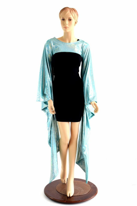 Seafoam Holographic Kimono Bolero - Coquetry Clothing