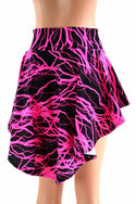 Neon Lightning Print Hi-Lo Mini Skirt - 2