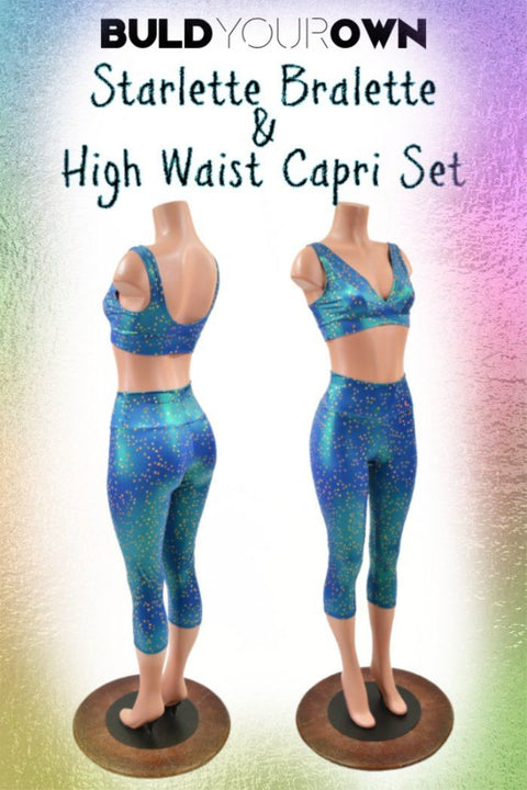 Build Your Own Starlette Bralette & High Waist Capri Leggings Set - Coquetry Clothing