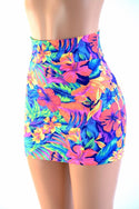 Tahitian Floral Bodycon Skirt - 4
