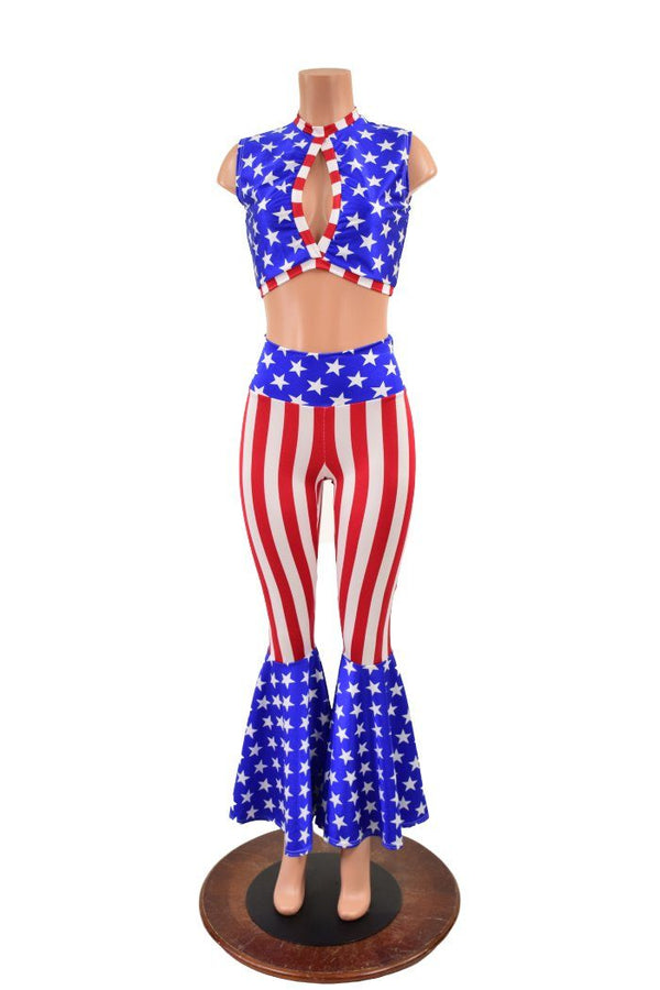 Patriotic Bell Bottoms & Keyhole Top Set - 2