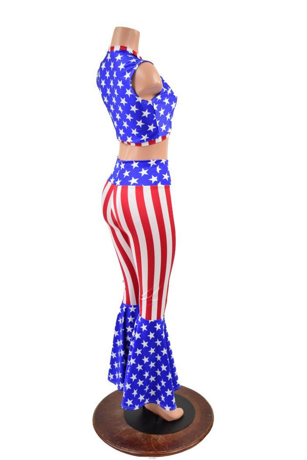 Patriotic Bell Bottoms & Keyhole Top Set - 6