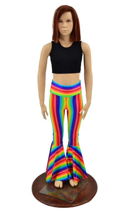Girls Rainbow Bell Bottom Flares - Coquetry Clothing