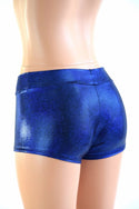Blue Sparkly Jewel Lowrise Shorts - 2