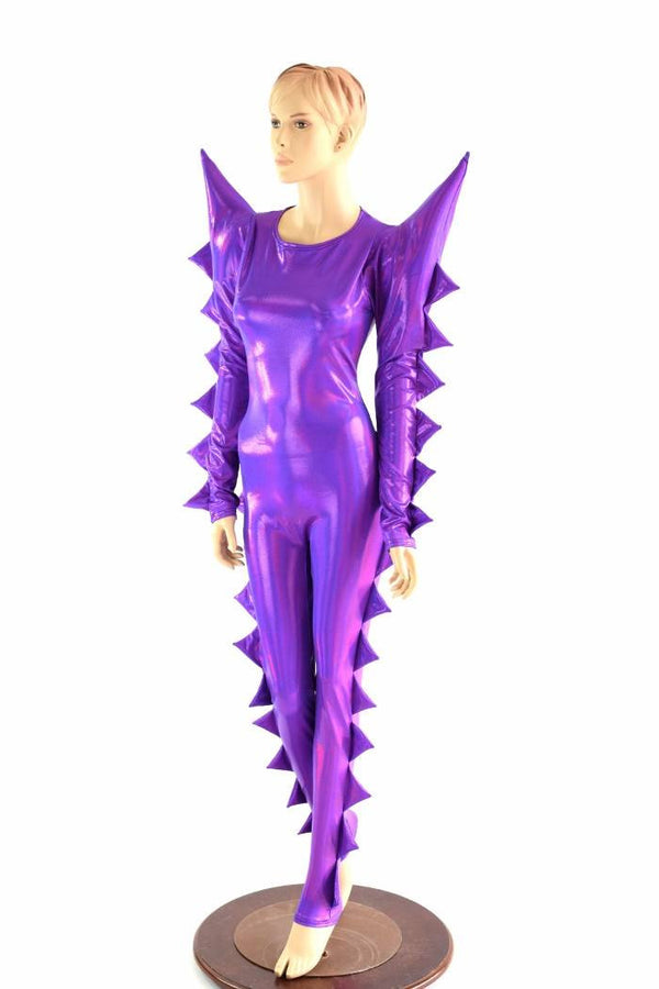 Spiked Mega Sharp Shoulder Catsuit - 1