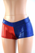 Harlequin Red & Blue Low Rise Shorts - 2