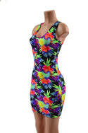 Sonic Bloom Racerback Bodycon Dress - 4