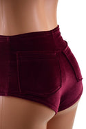 High Waist Siren Shorts with Back Pockets - 7