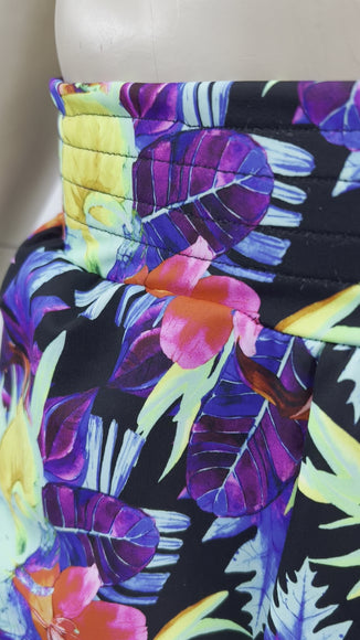 Mens Basketball Shorts with Pockets in Sonic Bloom - Coquetry Clothing