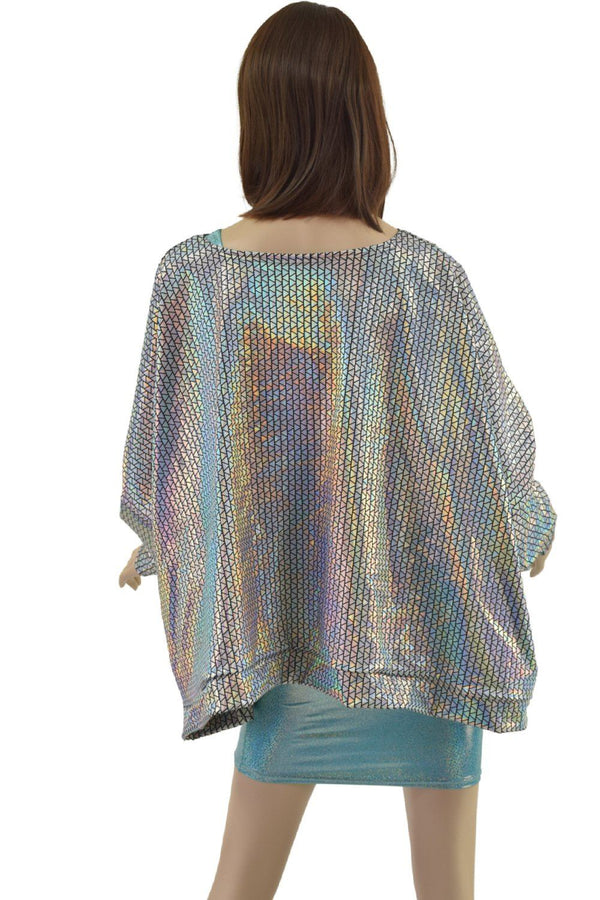 Prism Long Sleeve Pullover Poncho - 3