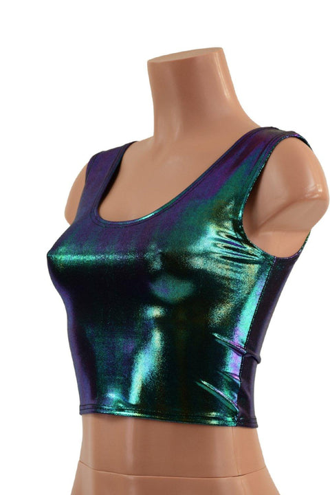 Crop Tank in Scarab - Coquetry Clothing
