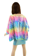 Long Sleeve Pullover Poncho in Spectrum - 3