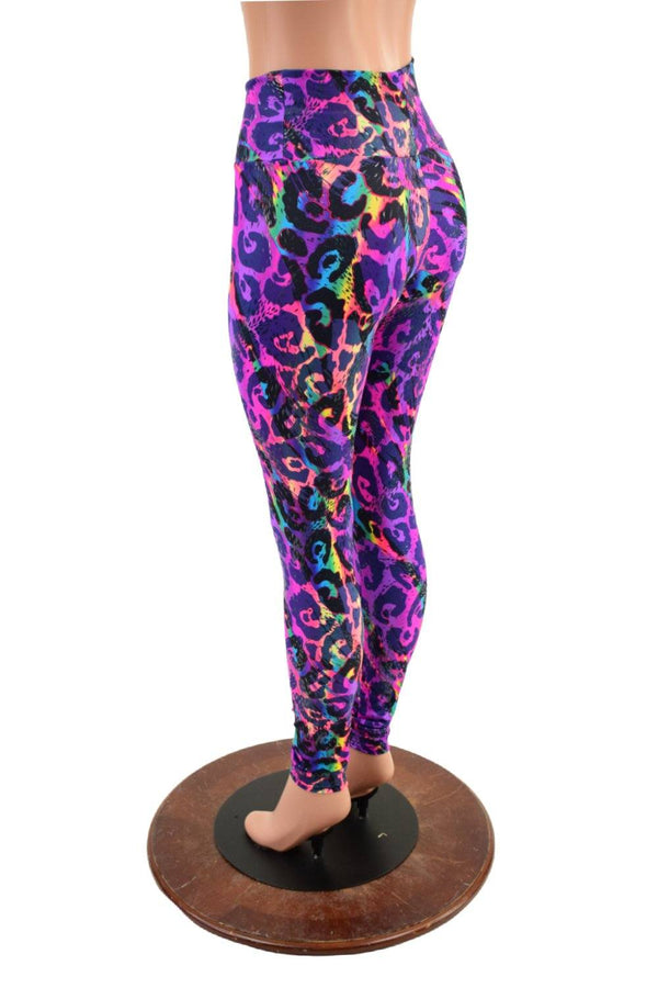Rainbow Leopard Print Leggings