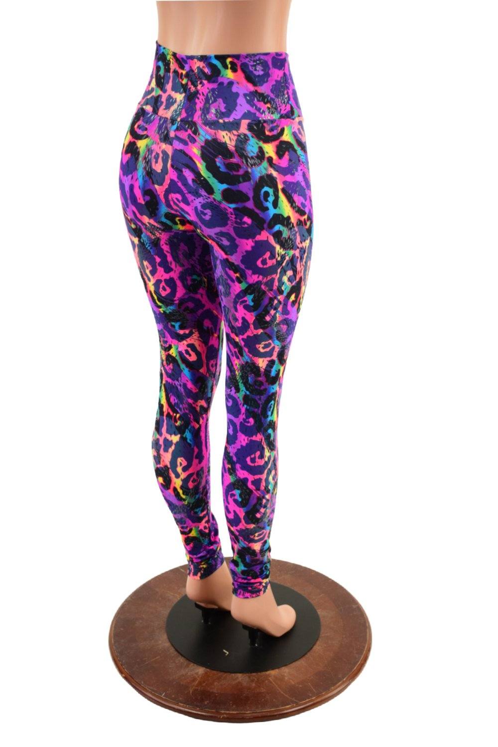 Purple leopard hot sale print leggings