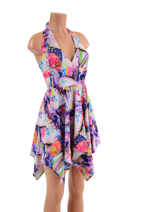 Tink Halter Pixie Dress in Dreamscape - Coquetry Clothing