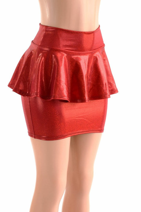 Bodycon Peplum Skirt -Choose Color - Coquetry Clothing