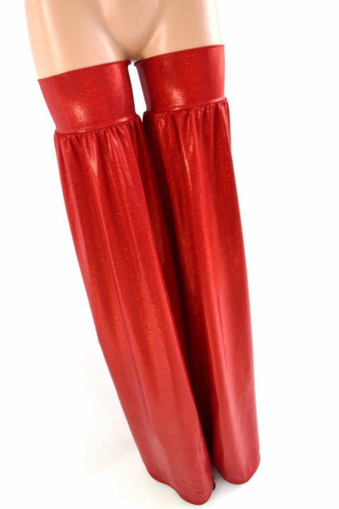 Red Metallic Stilt Covers - Coquetry Clothing