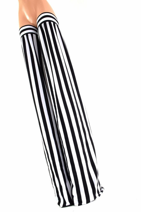Black & White Stripe Stilt Covers - 4