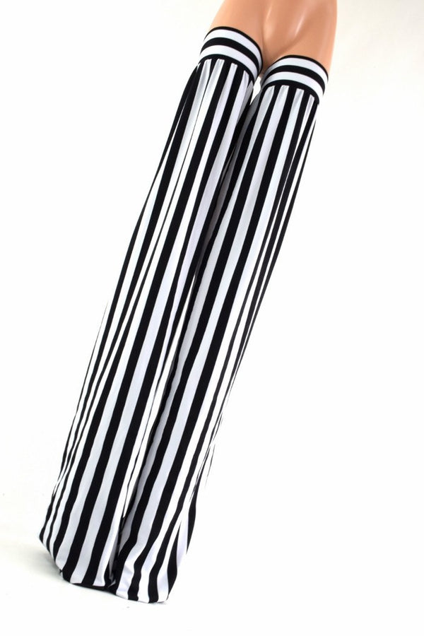 Black & White Stripe Stilt Covers - 3