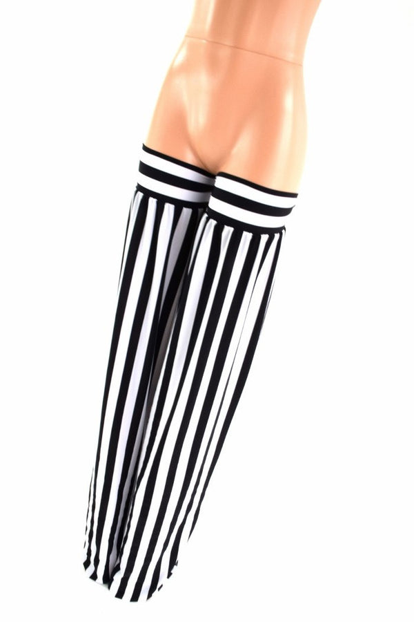 Black & White Stripe Stilt Covers - 1