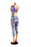 Glow Worm Neon Twist Back Jumpsuit - 2