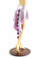 Lilac Purple Holographic  Dragon Tail Skirt - 4