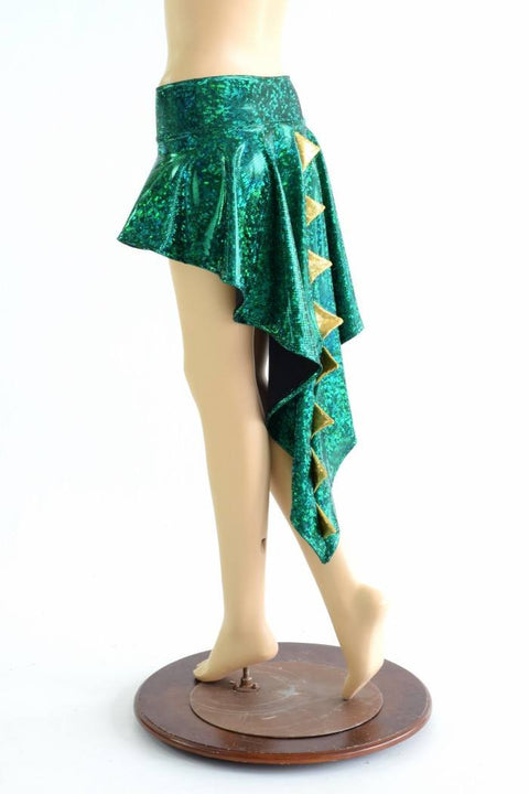 Green Kaleidoscope Dragon Tail Skirt - Coquetry Clothing