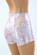 Pink Mermaid High Waist Shorts - 4