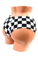 Checkered Booty Shorts - 1