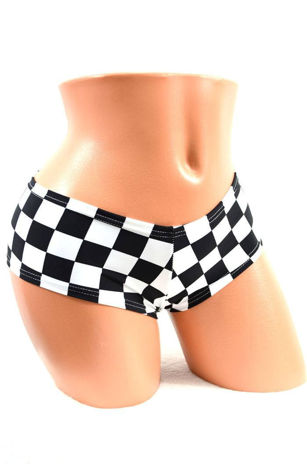 Checkered Booty Shorts - 3