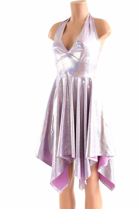 Lilac Purple Pixie Hemline Fairy Dress - Coquetry Clothing