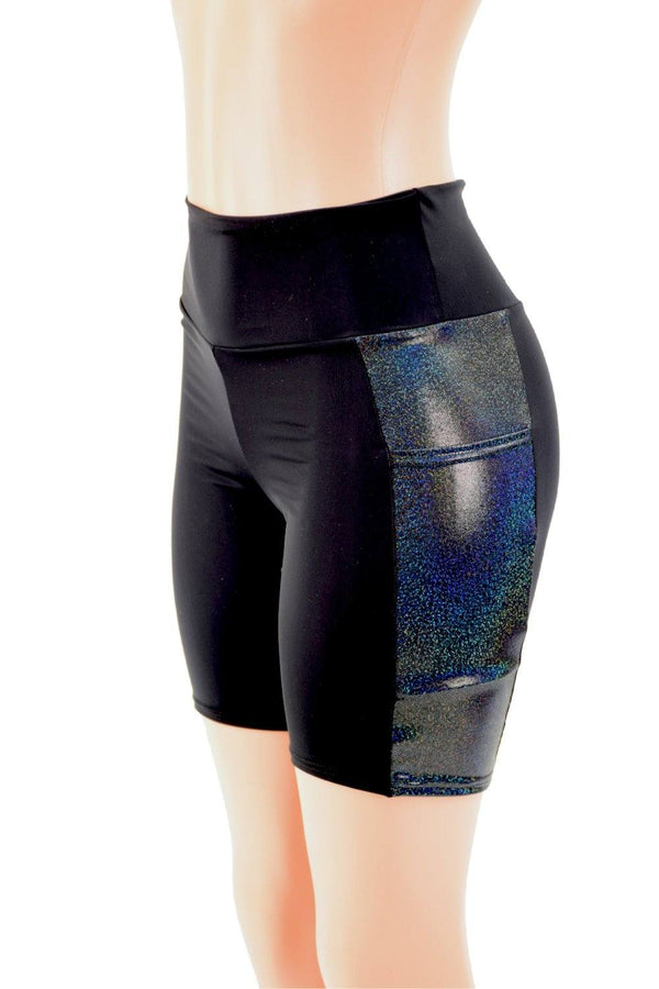 Bike Shorts with Side Panel Pockets - 1