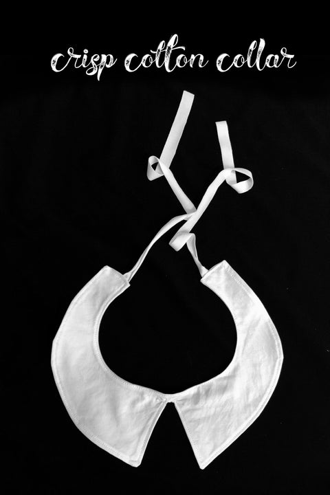 Crisp Cotton Collar - Coquetry Clothing