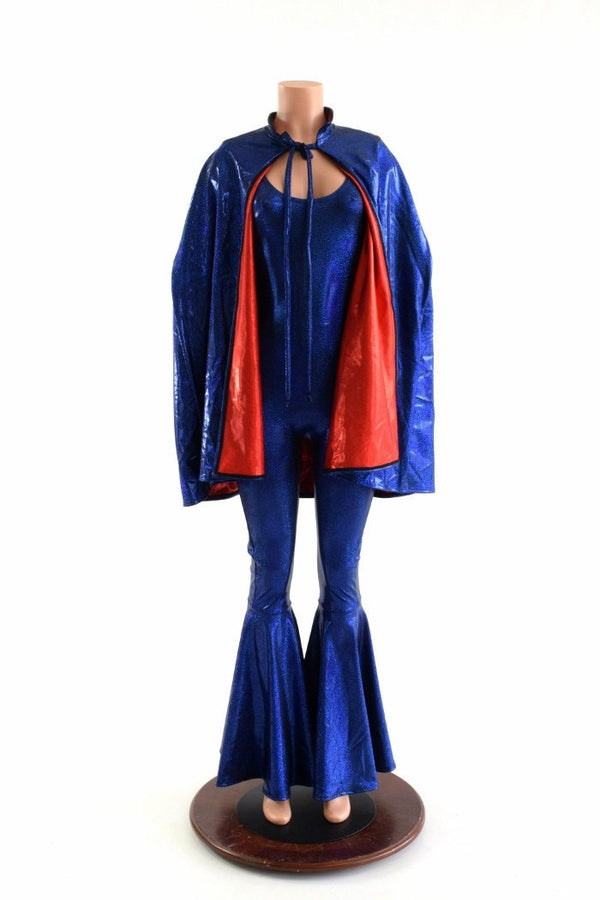 Cape & Flared Catsuit Set - 7