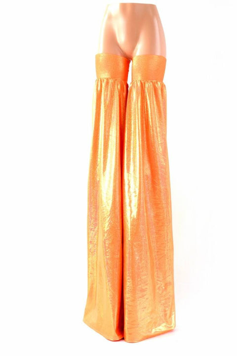 Neon Orange Sparkly Stilt Covers - Coquetry Clothing