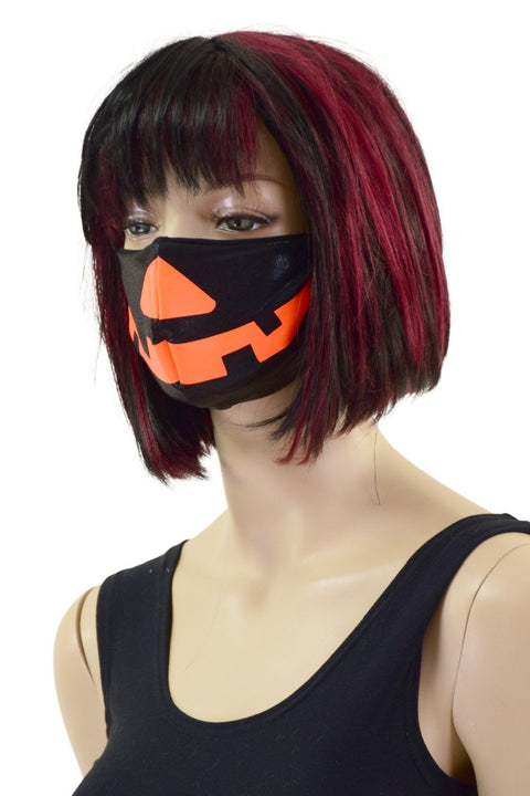 Black Mystique Pumpkin Face Mask - Coquetry Clothing