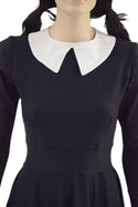 Wednesday Dress with Removable Collar - 3