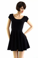 Black Zen Soft Knit Skater Dress - 2